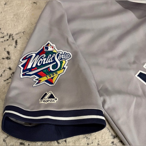 Majestic Authentic New York Yankees Derek Jeter #2 World Series Jersey Men’s L - Picture 5 of 7